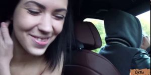 Beautiful babe Sheri Vi gets a free car ride and cock r
