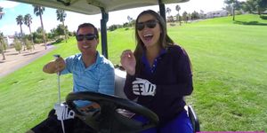 This sexy Dani Daniels spending her days in golf and ge