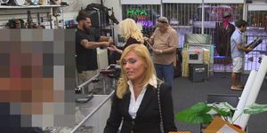Office milf fucked by pawnbroker for cash