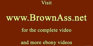 Brown round beauties ass bounces while fucked