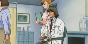 Busty anime nurse gets roped and slit banged