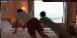 Asian gays jerking and licking