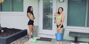 Carwash hot teens fucked and facialized