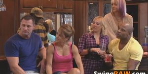 Swinger newcomers enjoy the attention they get from oth