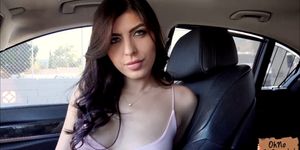 Stranded hot babe Audrey Royal gets fucked in the car