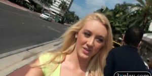 Blond picked up on the street and fucked by pervert guy