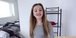 Lovely teenie Marissa Mae pussy pounded and creampied