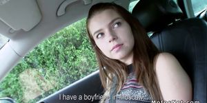 Busty Russian teen hitchhiker banging, Marina Visconti 