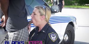Black dude gets to bang two hot cops