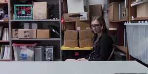Shoplyfter Gracie May Green blowjob the LP Officers coc