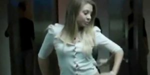 Latin Hooker sucking in the elevator