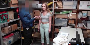 Unusual strip search by a mall cop turned into fuck