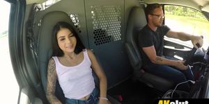 Small latina teen tied and punish fucked for a ride