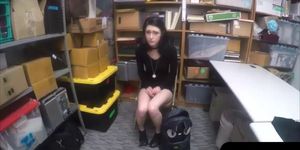Shy petite teen shoplifter punish fucked by LP officer
