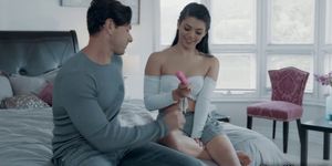 Sexy teen babysitter Gina Valentina gets a hot sex