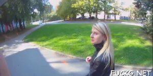 Picked up teen babe gets banged hardcore on spy cam 