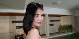 Asian hottie Lady Dee looks entirely delicious as she f