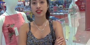 Filipina with small, tight pussy shows him that skinny 