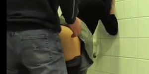 Getting Fucked and Cummed on Public washroom