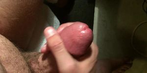 Close up jerk off with spurting cumshot