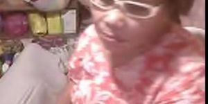 Asian granny Elizabeth 57 yr flashing 6  March 2014