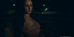 Brunette teen Ashley Adams fucked in the car after he f