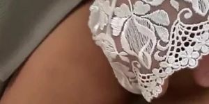 Rin has cunt rubbed in white panty and fucked by sucked