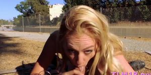Admirable blonde whore lyra law sucking and riding in s