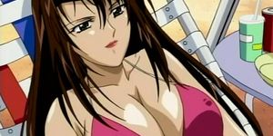 Anime sex slave in ropes pussy drilled hard in group 