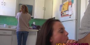 Rahyndee was so bad with her roommate that she fucks so