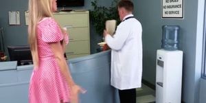 Nurses providing sexual aid to the doctor at the hospit
