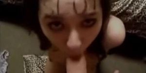 Hot teen slut on webcam sucks a mean dick