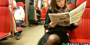 Beautiful Legs On The Train