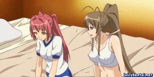 Anime lesbians playing with dildos