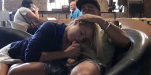 wild young blonde fucked in public