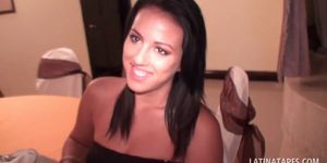 Latina sex siren showing her hot assets on camera