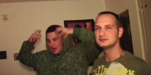 Hazed straighttwink spitroasted at frat hazing