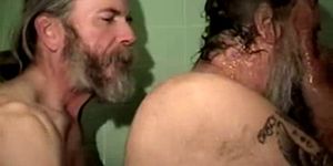 Mature straight dilfs anal sex in shower