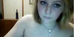 Chubby Blonde Showing On Cam