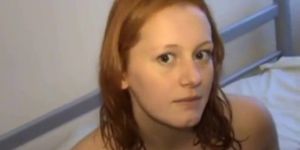 Sexy British Ginger Teen Bathes And Plays !