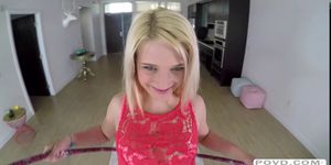 Playful chick Aubrey have sex filmed in POV with 3D sou