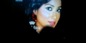 Shreya Ghoshal - thik cum shot over her face moaning