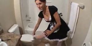 Fucking the 24yo maid I hired to clean up my house