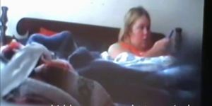 bbw horney mom has intense orgasm on spycam while rub c