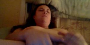 An intense orgasm with view of tits and face by request