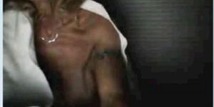 webcam play - skinny tattoo'd milf approves