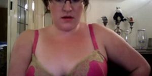 Horny Nerdy With BigTits Masturbates on Webcan