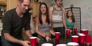 Real party teen bent over