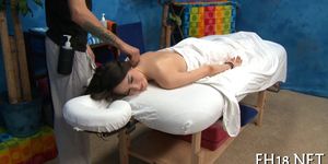 Sexy massage with rough banging