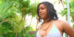 Ebony lesbians old  & young having fun outdoor